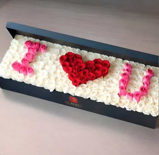 Roses in Rectangular Box